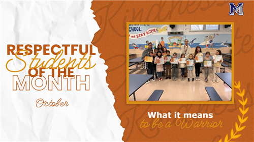 MES October Studets of the Month